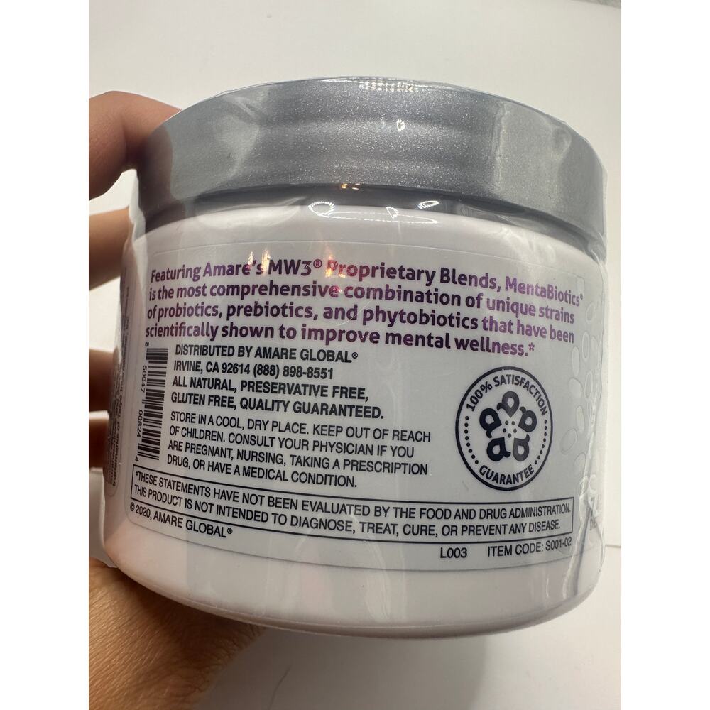 Amare Mentabiotics Sugar Free – 7.4 oz NOS Sealed Lot 2207221 Exp 11/2023 - Picture 4 of 5